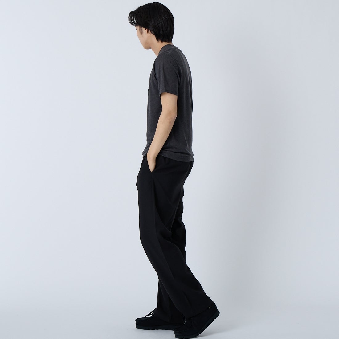 patagonia [パタゴニア] メンズ キャプリーン クールトレイルシャツ(ストラタピークス) [23721] INBK &&モデル身長：179cm 着用サイズ：S&&