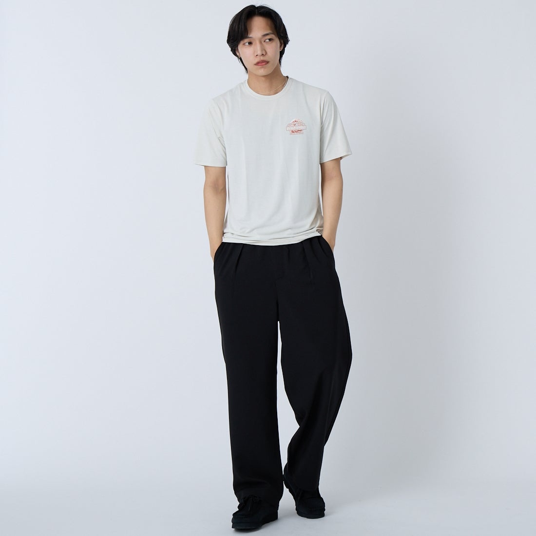 patagonia [パタゴニア] メンズ キャプリーン クールデイリーシャツ(グレート・ウェーブス) [45456] DYWH &&モデル身長：179cm 着用サイズ：S&&