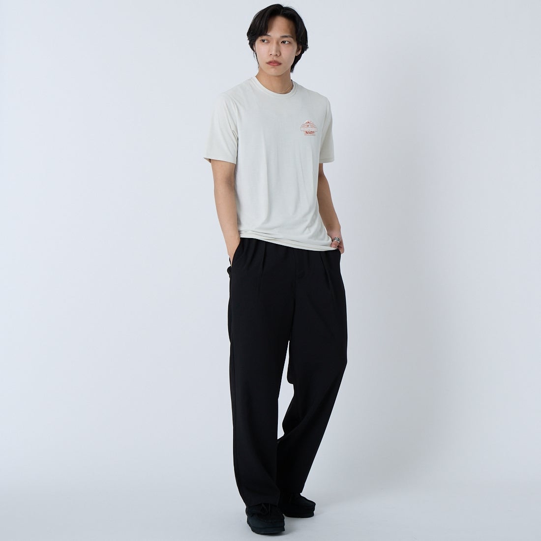 patagonia [パタゴニア] メンズ キャプリーン クールデイリーシャツ(グレート・ウェーブス) [45456] DYWH &&モデル身長：179cm 着用サイズ：S&&