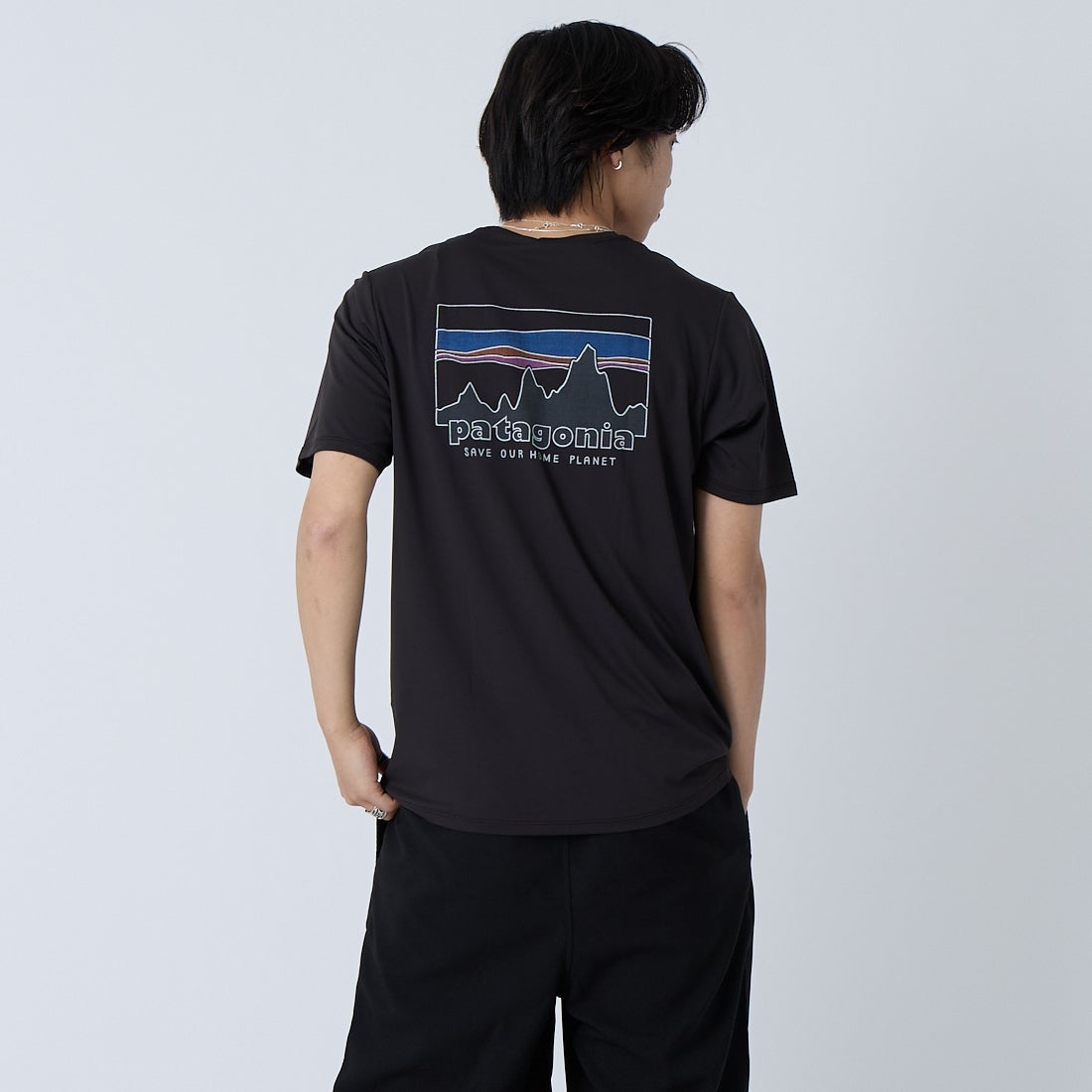 BLK&&モデル身長：179cm 着用サイズ：M&&