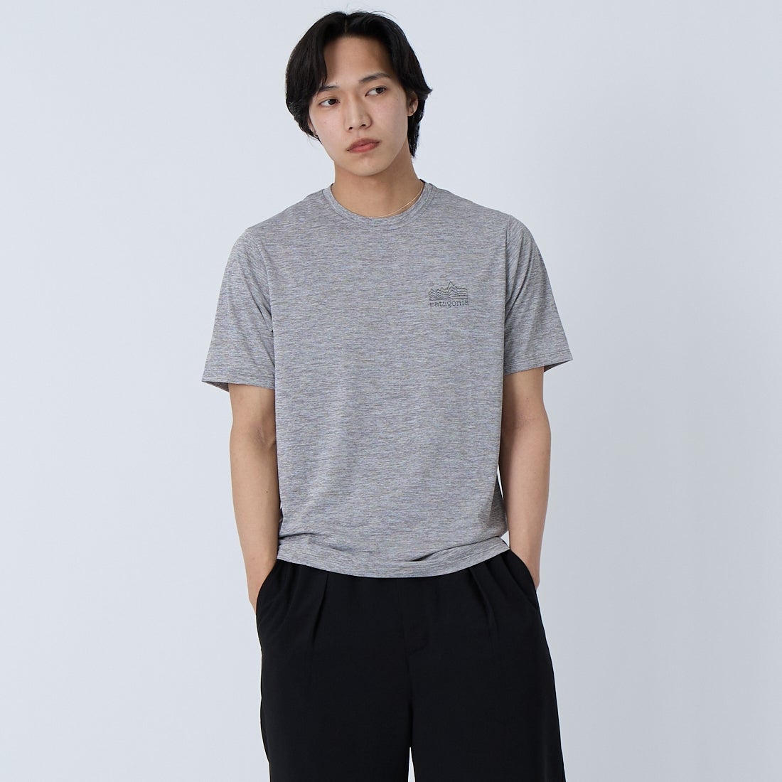 patagonia [パタゴニア] メンズ キャプリーン クールデイリーシャツ(ストラタスパイア) [45479] FEA &&モデル身長：179cm 着用サイズ：S&&