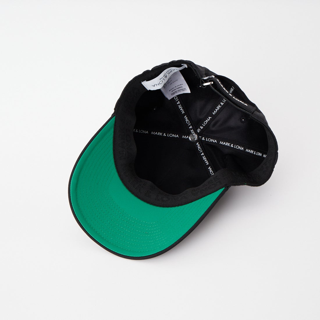 MARK & LONA [マークアンドロナ] ロゴ刺繍ベースボールキャップ [MLM-6A-FC05] BLACK