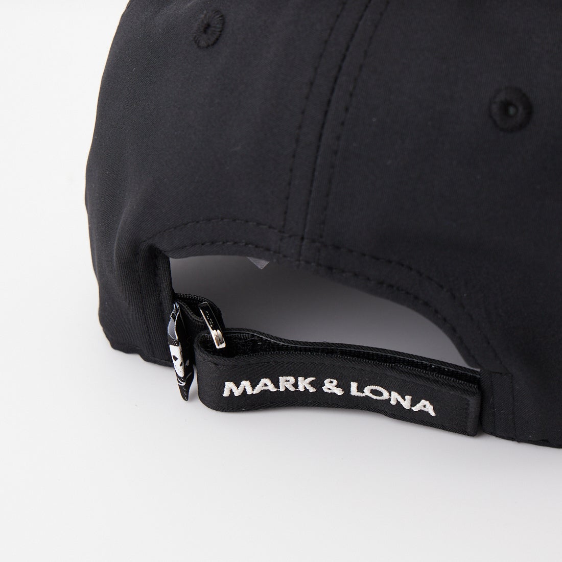 MARK & LONA [マークアンドロナ] ロゴ刺繍ベースボールキャップ [MLM-6A-FC05] BLACK