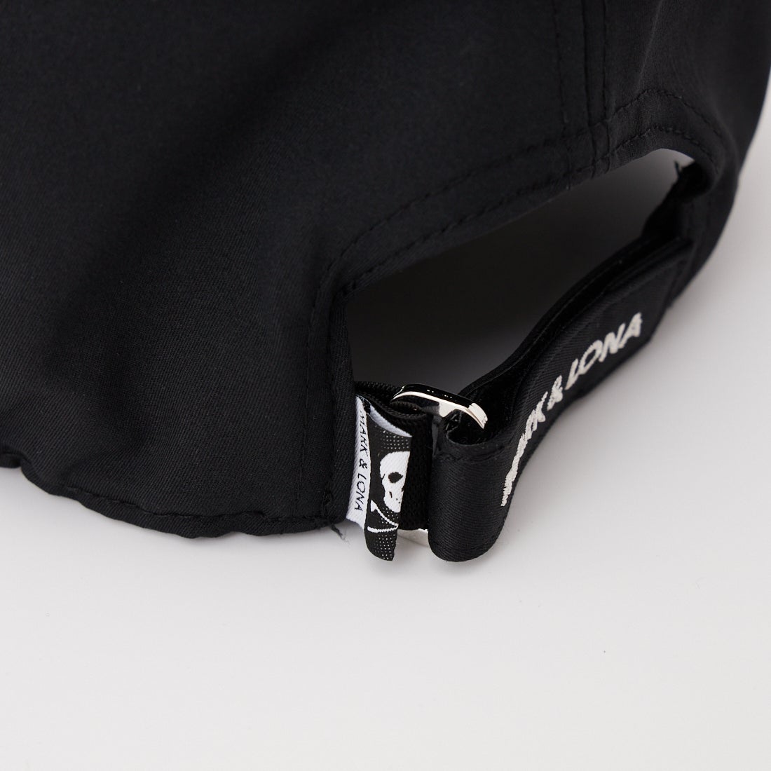 MARK & LONA [マークアンドロナ] ロゴ刺繍ベースボールキャップ [MLM-6A-FC05] BLACK