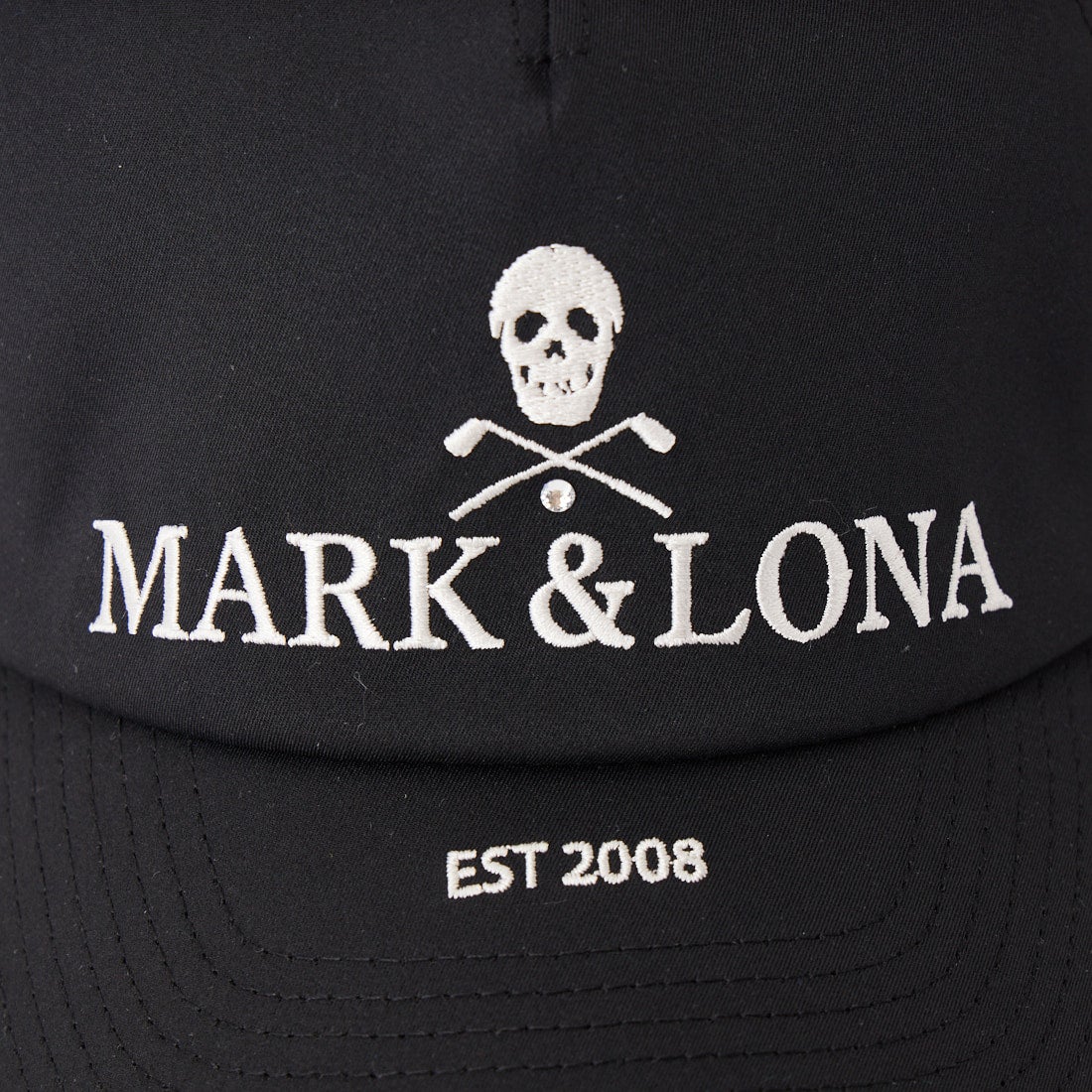 MARK & LONA [マークアンドロナ] ロゴ刺繍ベースボールキャップ [MLM-6A-FC05] BLACK