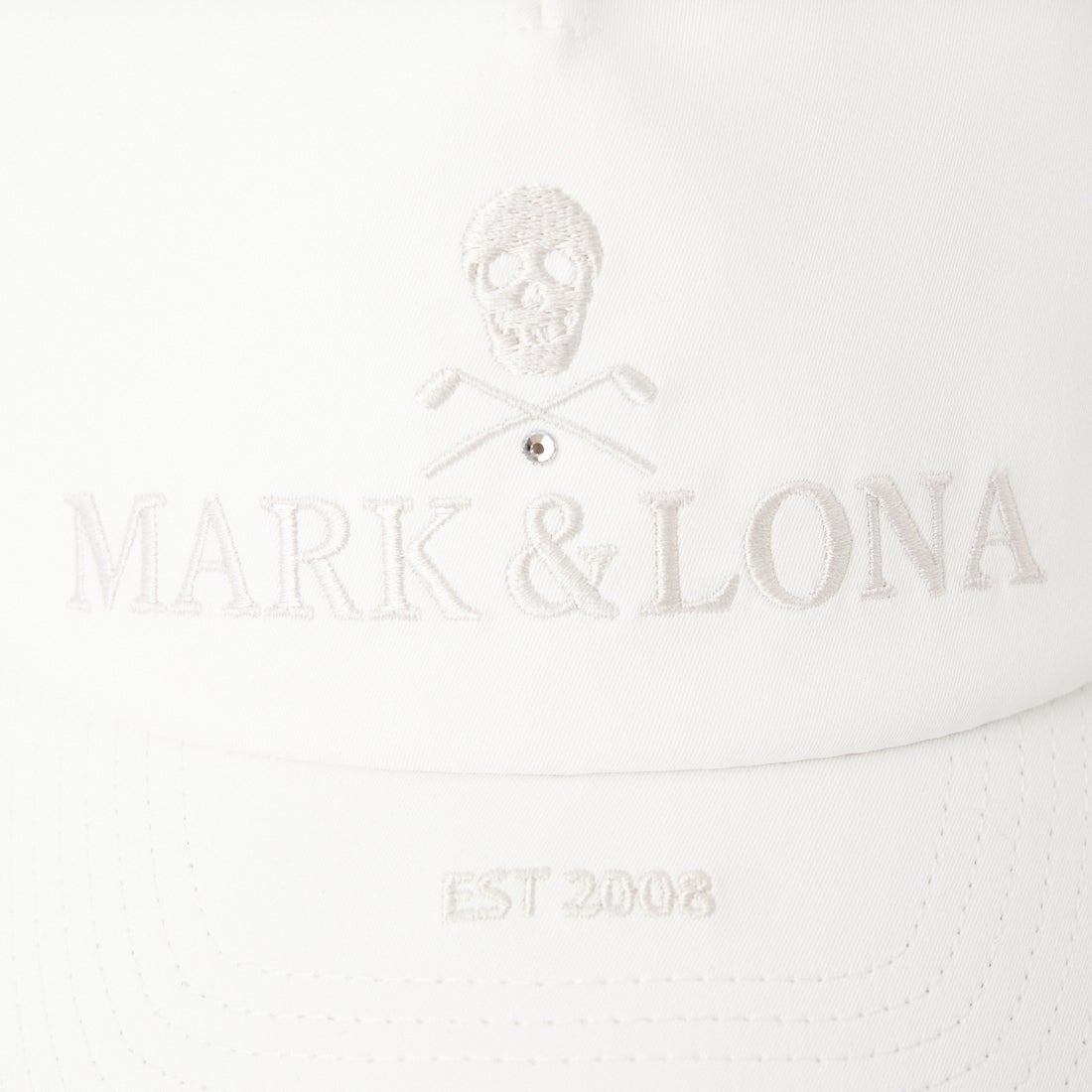 MARK & LONA [マークアンドロナ] ロゴ刺繍ベースボールキャップ [MLM-6A-FC05] IVORY