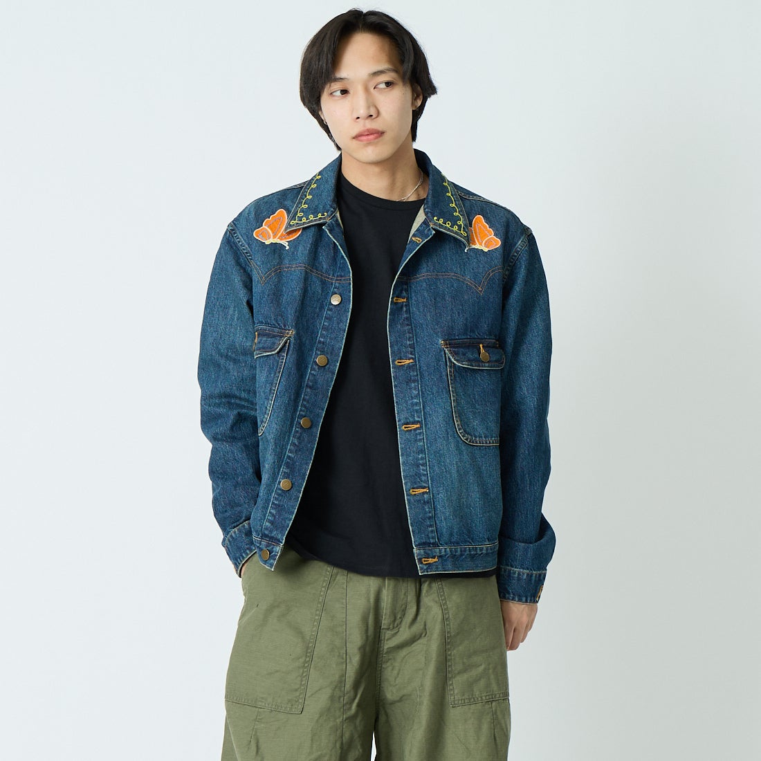 INDIGO&&モデル身長：179cm 着用サイズ：M&&