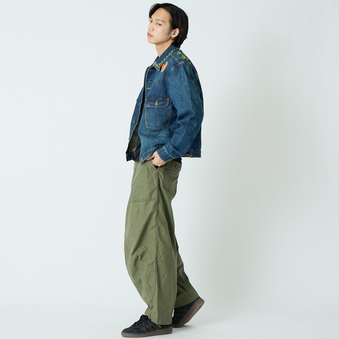 Needles [ニードルズ] パピヨン刺繍ジーンジャケット [SX210] INDIGO