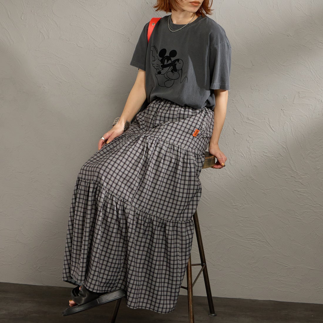 BLACK&&モデル身長：158cm 着用サイズ：F&&