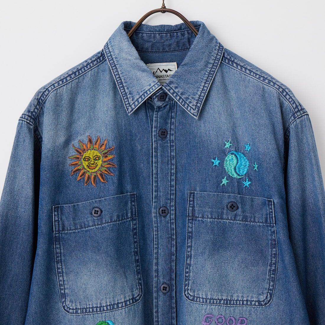 MANASTASH [マナスタッシュ] 刺繍デニムシャツ [792-6120002] 367 INDIGO