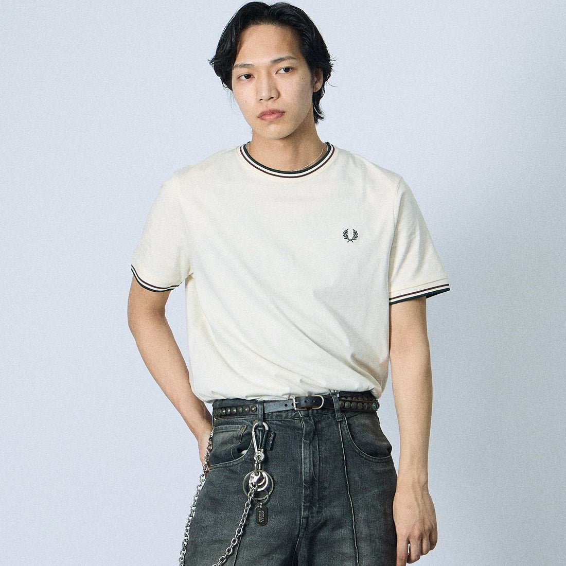 FRED PERRY [フレッドペリー] ツインティップ ショートスリーブTシャツ
