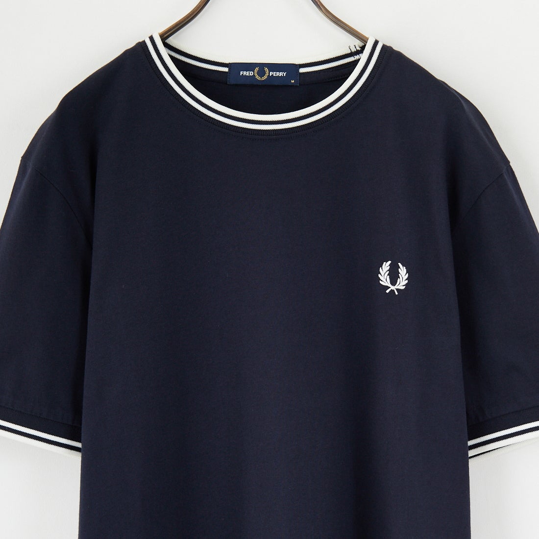 FRED PERRY [フレッドペリー] ツインティップ ショートスリーブTシャツ [M1588V] 795 NAVY