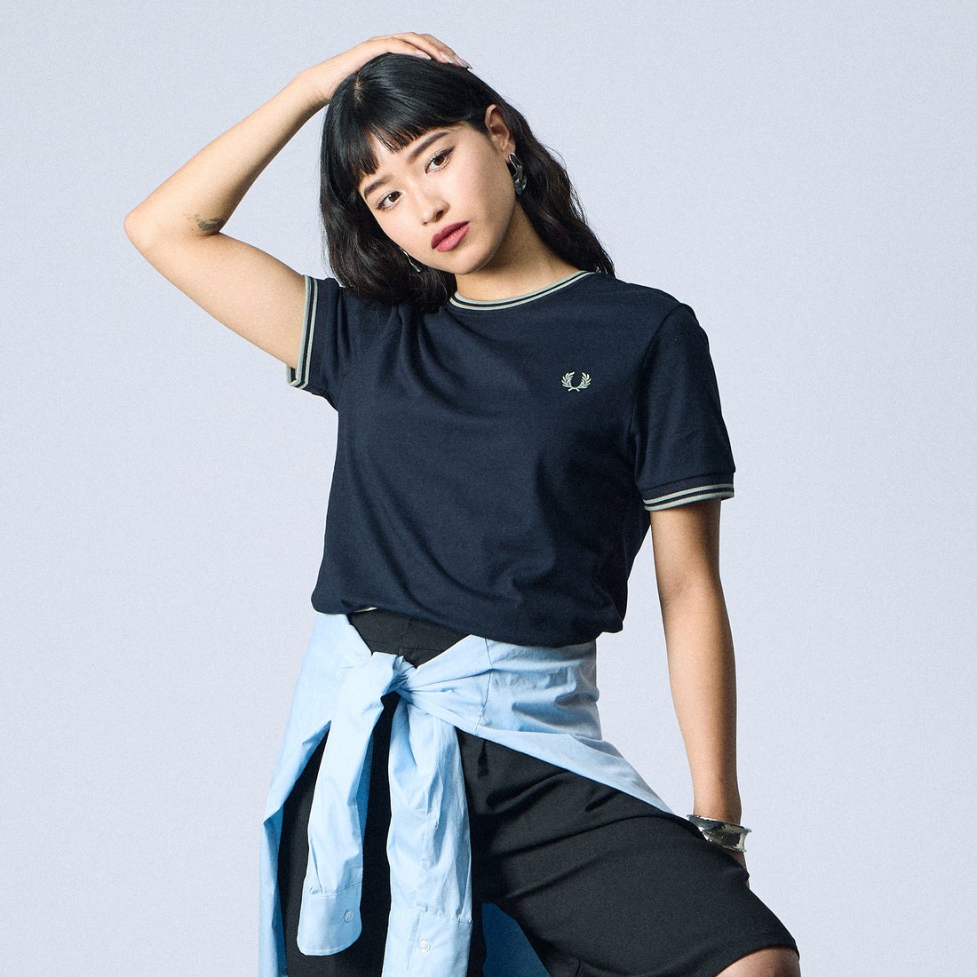 FRED PERRY [フレッドペリー] ツインティップ ショートスリーブTシャツ