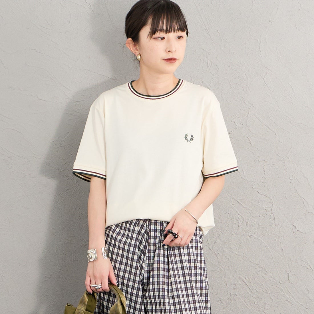 84A ECRU/O&&モデル身長：150cm 着用サイズ：S&&