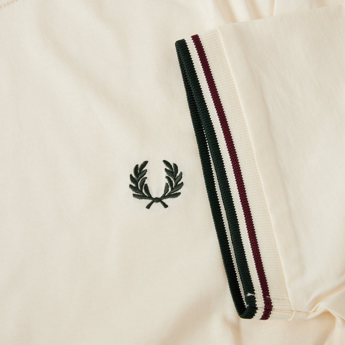 FRED PERRY [フレッドペリー] ツインティップ ショートスリーブTシャツ [M1588V] 84A ECRU/O
