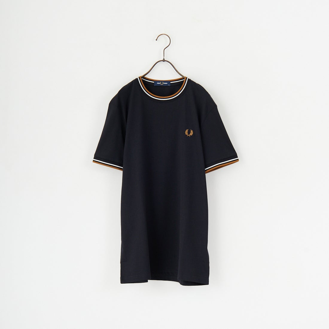 FRED PERRY [フレッドペリー] ツインティップ ショートスリーブTシャツ [M1588V] P69 BLACK