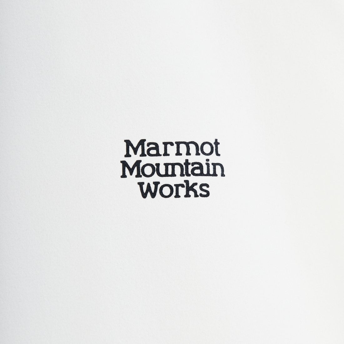 Marmot [マーモット] 別注 ドローコード付き ヒストリーロゴ バックプリントTシャツ [MTSS26MST336IN-JF] WHITE