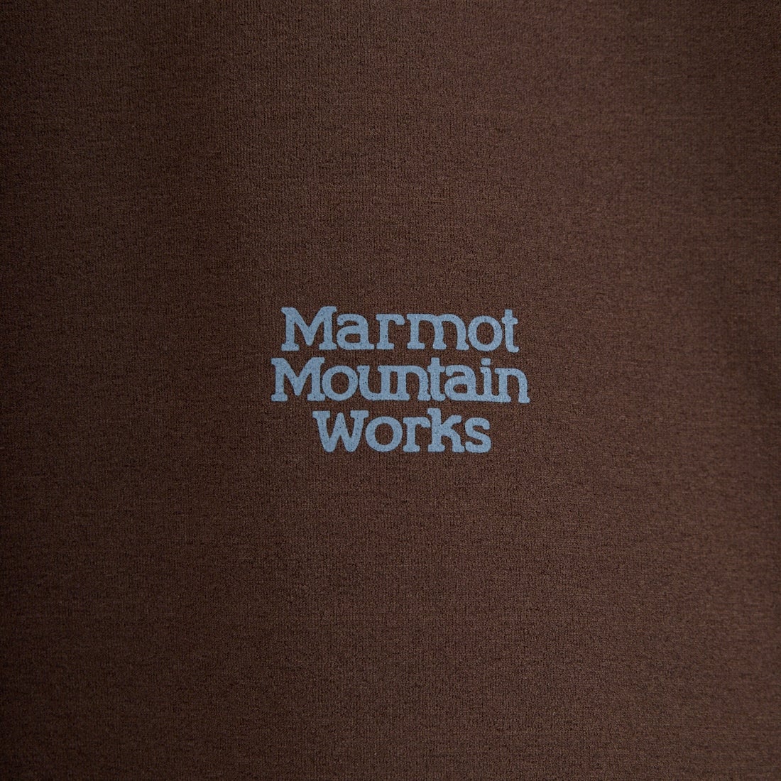Marmot [マーモット] 別注 ドローコード付き ヒストリーロゴ バックプリントTシャツ [MTSS26MST336IN-JF] D.BROWN