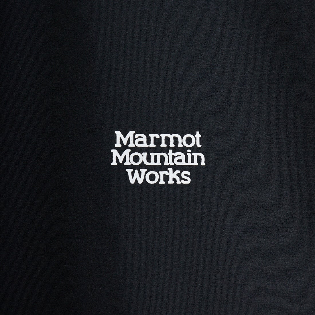 Marmot [マーモット] 別注 ドローコード付き ヒストリーロゴ バックプリントTシャツ [MTSS26MST336IN-JF] BLACK