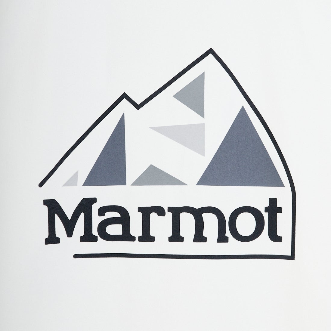 Marmot [マーモット] 別注 ドローコード付き マウンテンロゴ バックプリントTシャツ [MTSS26MST337IN-JF] WHITE
