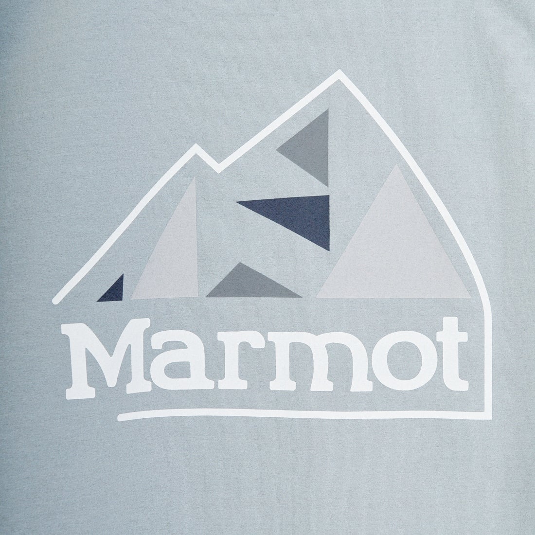 Marmot [マーモット] 別注 ドローコード付き マウンテンロゴ バックプリントTシャツ [MTSS26MST337IN-JF] GRAY