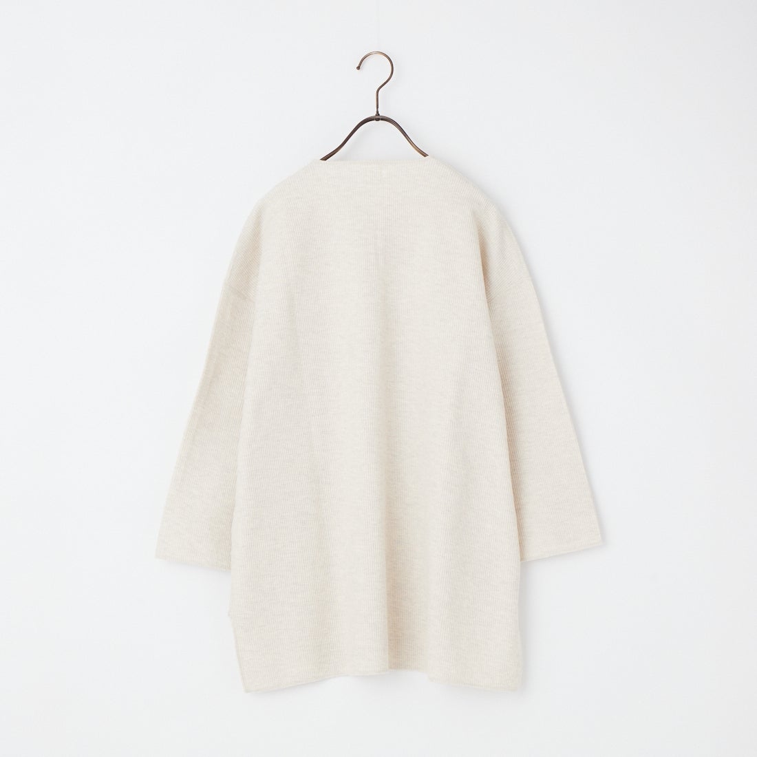 blurhms ROOTSTOCK [ブラームス ルーツストック] 別注 ラフ&スムース サーマルオーバーネック7分袖Tシャツ [BROOTS26SJF01-JF] H.OATMEAL