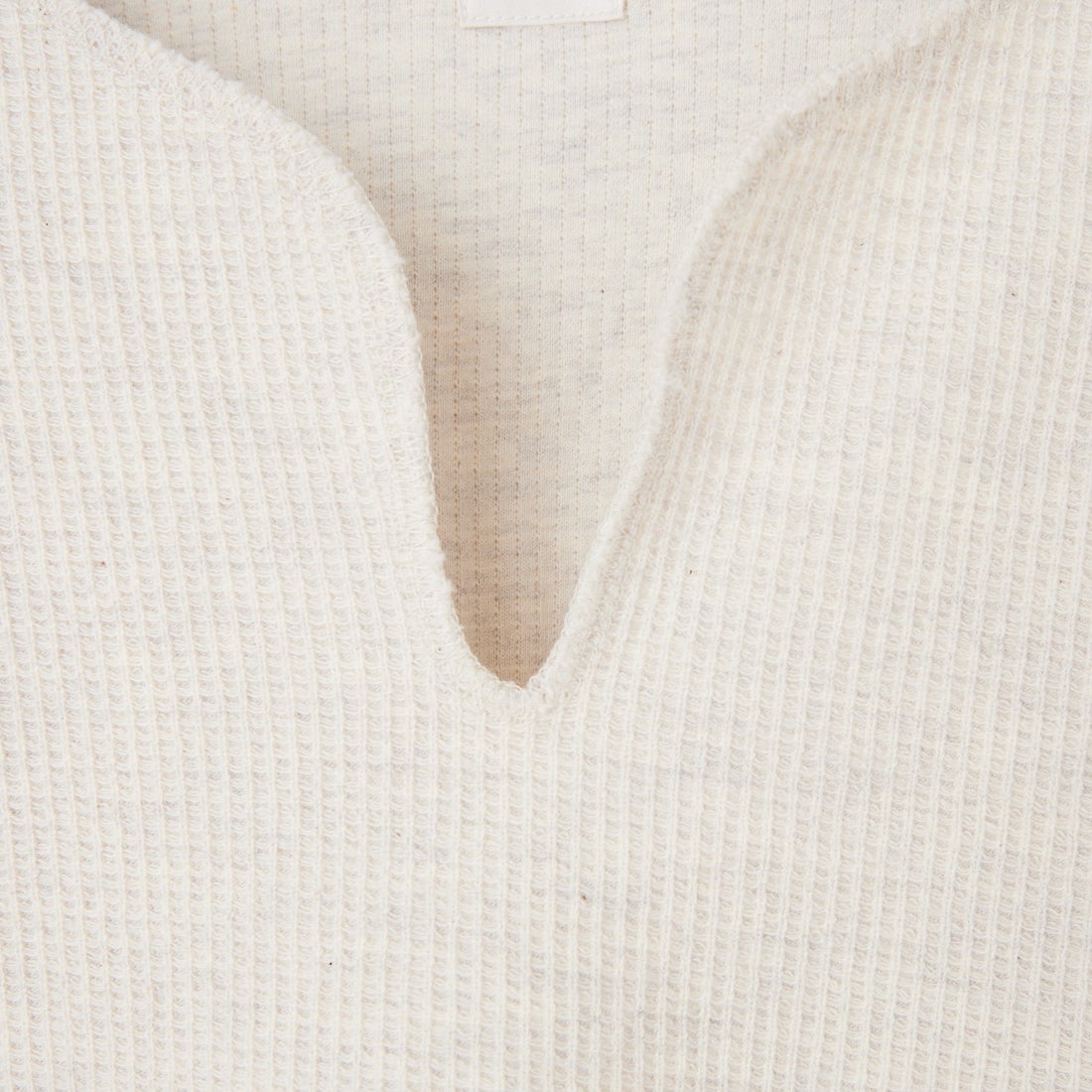 blurhms ROOTSTOCK [ブラームス ルーツストック] 別注 ラフ&スムース サーマルオーバーネック7分袖Tシャツ [BROOTS26SJF01-JF] H.OATMEAL