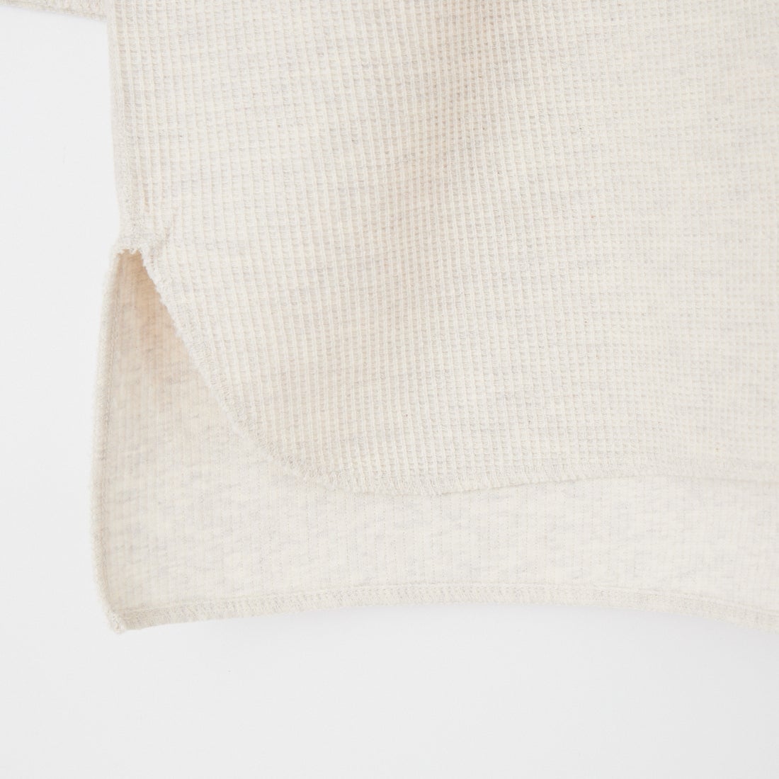 blurhms ROOTSTOCK [ブラームス ルーツストック] 別注 ラフ&スムース サーマルオーバーネック7分袖Tシャツ [BROOTS26SJF01-JF] H.OATMEAL