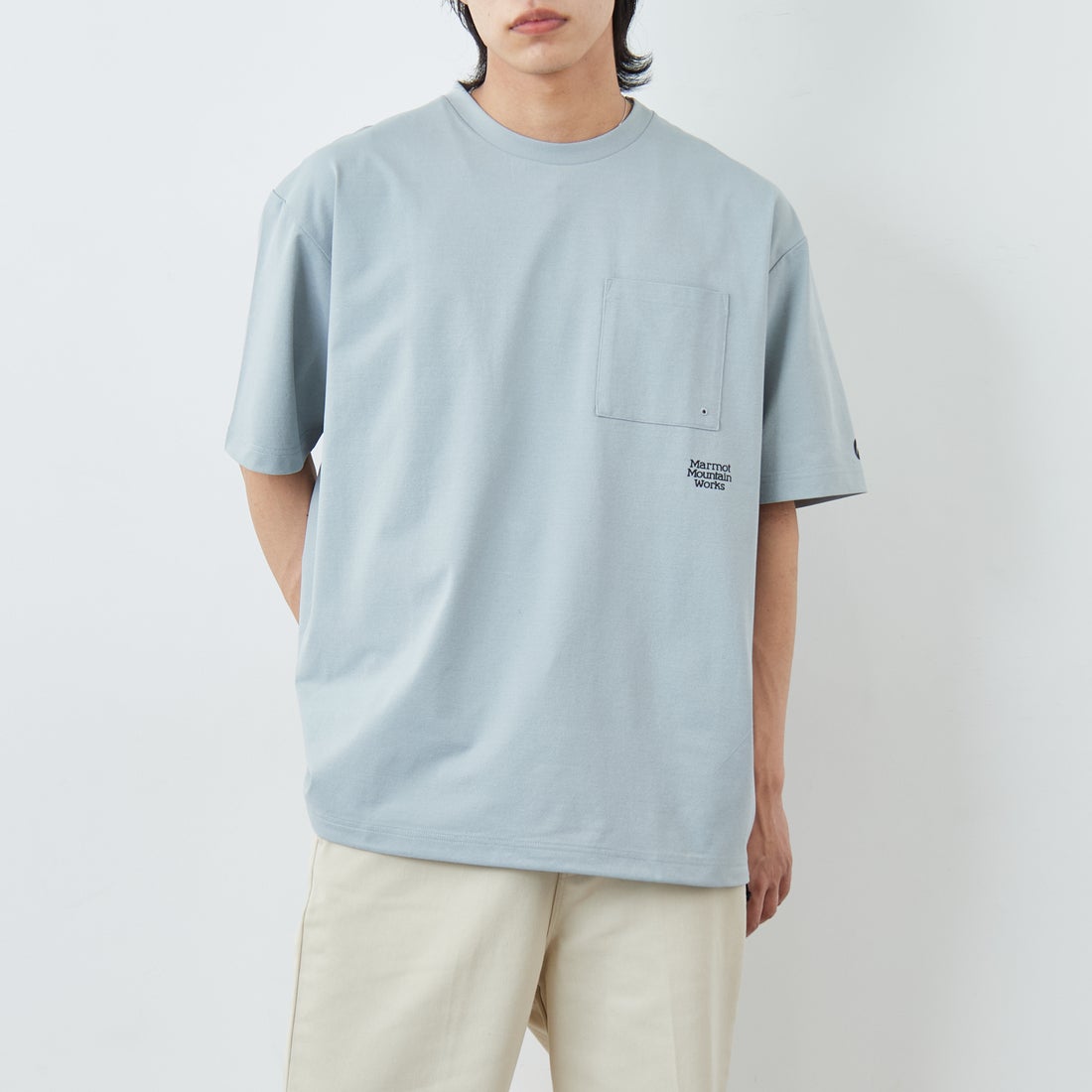 Marmot [マーモット] 別注 ドローコード付き ポケットロゴTシャツ
