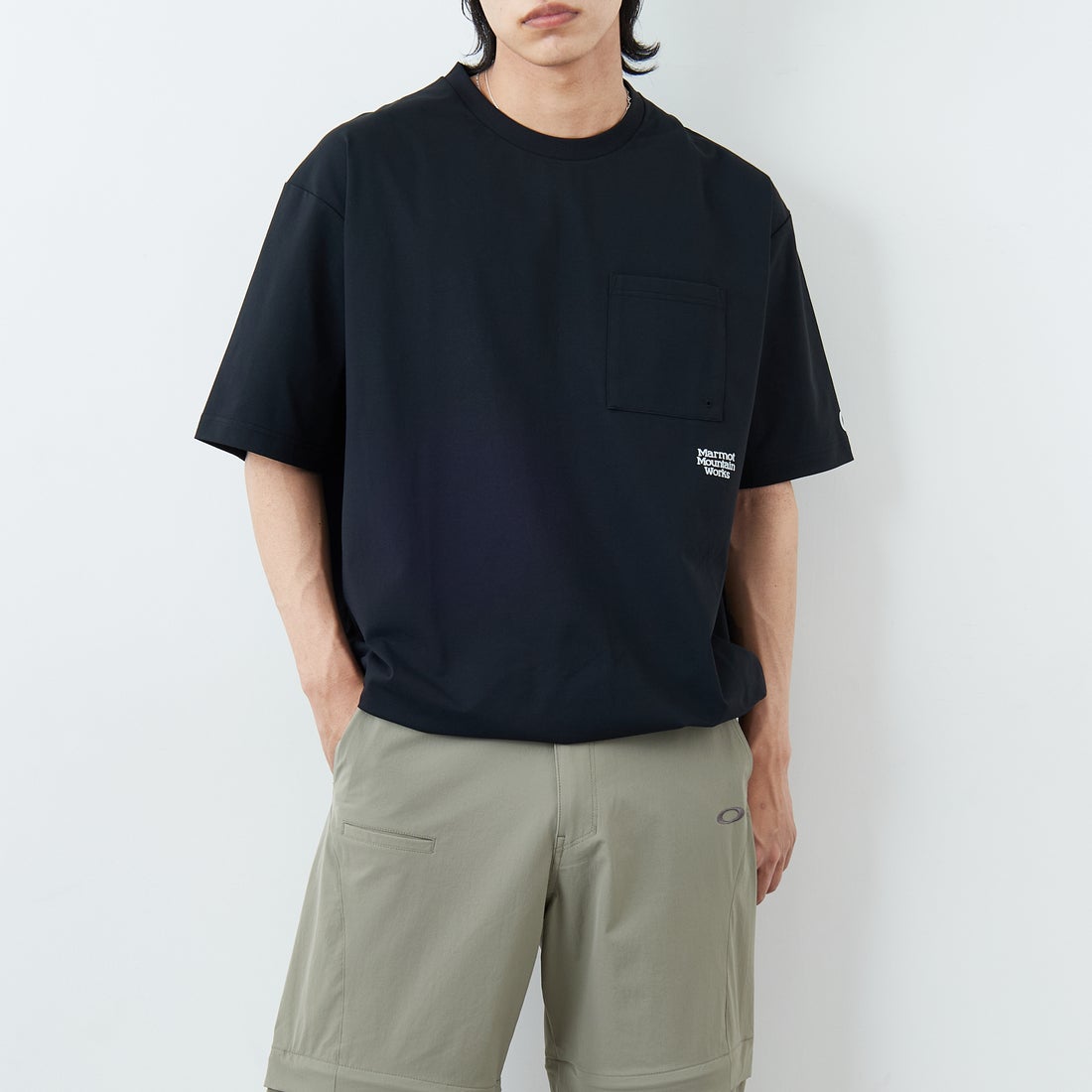 Marmot [マーモット] 別注 ドローコード付き ポケットロゴTシャツ