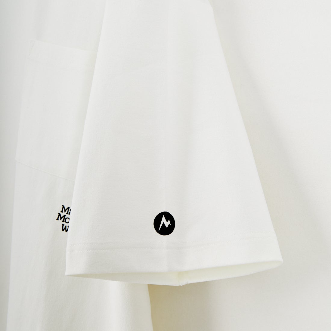 Marmot [マーモット] 別注 ドローコード付き ポケットロゴTシャツ [MTSS26MST338IN-JF] WHITE