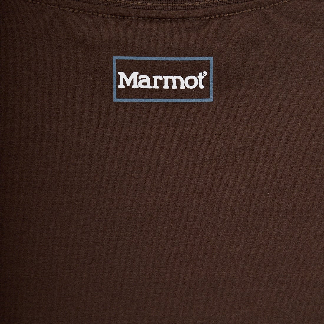Marmot [マーモット] 別注 ドローコード付き ポケットロゴTシャツ [MTSS26MST338IN-JF] D.BROWN