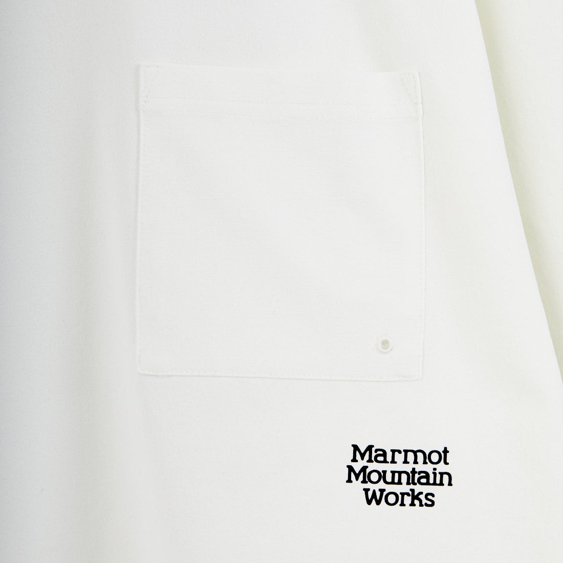 Marmot [マーモット] 別注 ドローコード付き ポケットロゴTシャツ [MTSS26MST338IN-JF] WHITE