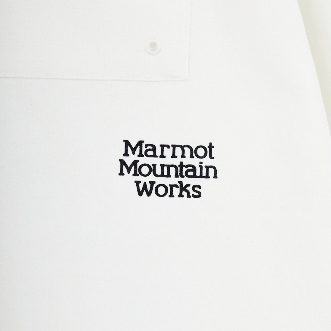 Marmot [マーモット] 別注 ドローコード付き ポケットロゴTシャツ [MTSS26MST338IN-JF] WHITE