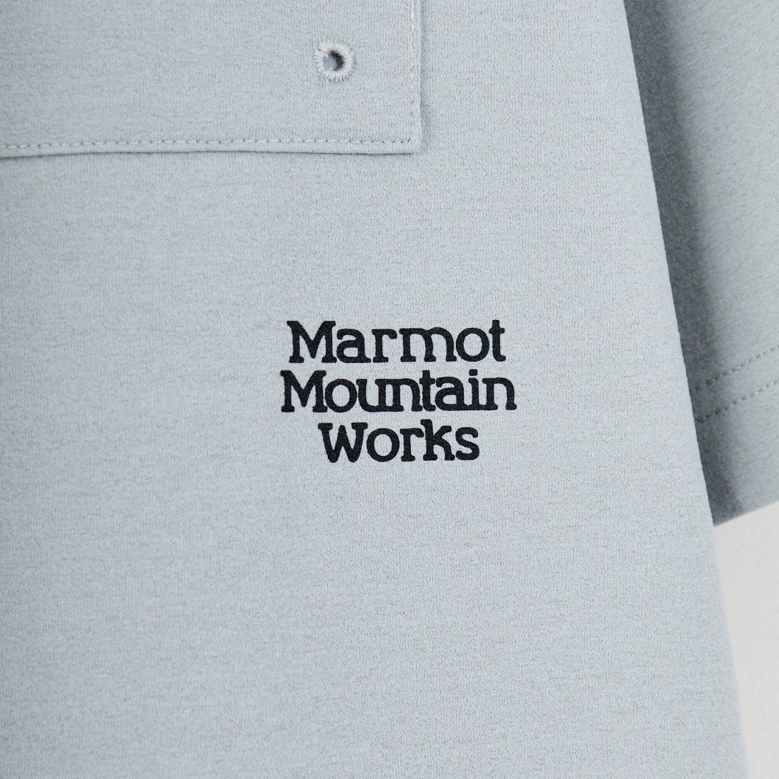 Marmot [マーモット] 別注 ドローコード付き ポケットロゴTシャツ [MTSS26MST338IN-JF] GRAY