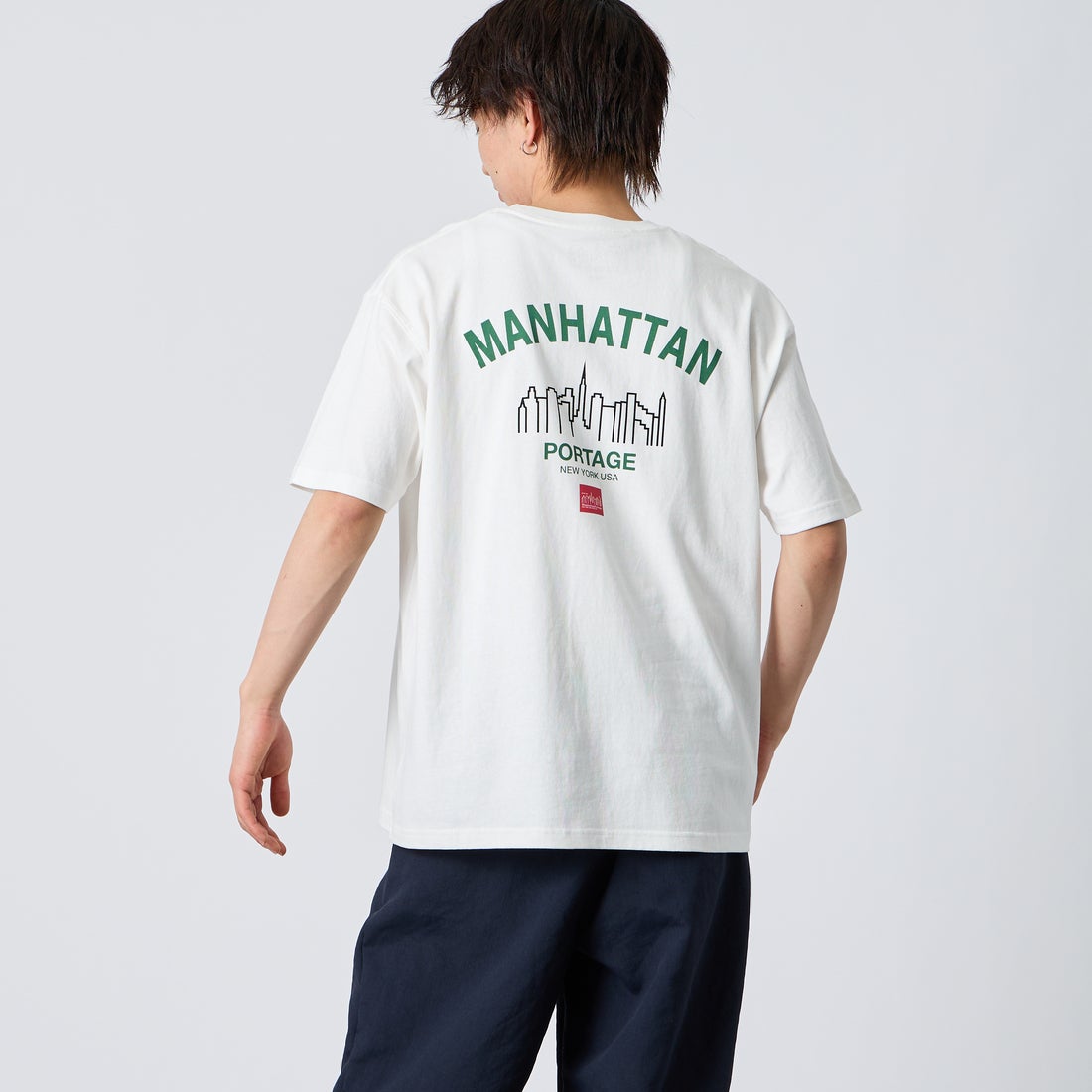 WHITE&&モデル身長：177cm 着用サイズ：L&&