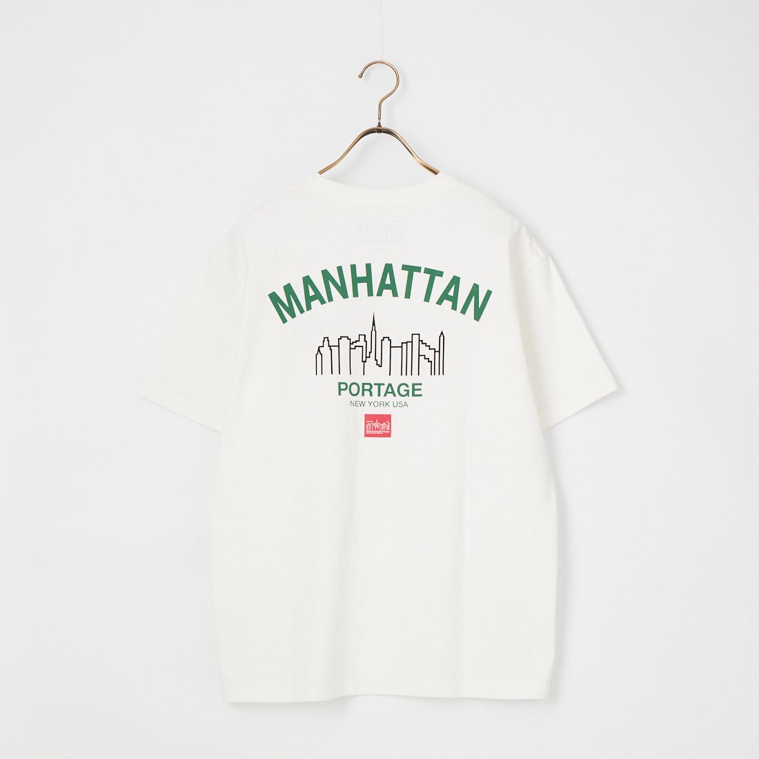MANHATTAN PORTAGE [マンハッタンポーテージ] 別注 アーチプリントTシャツ [26SSMP-IN85-JF] WHITE