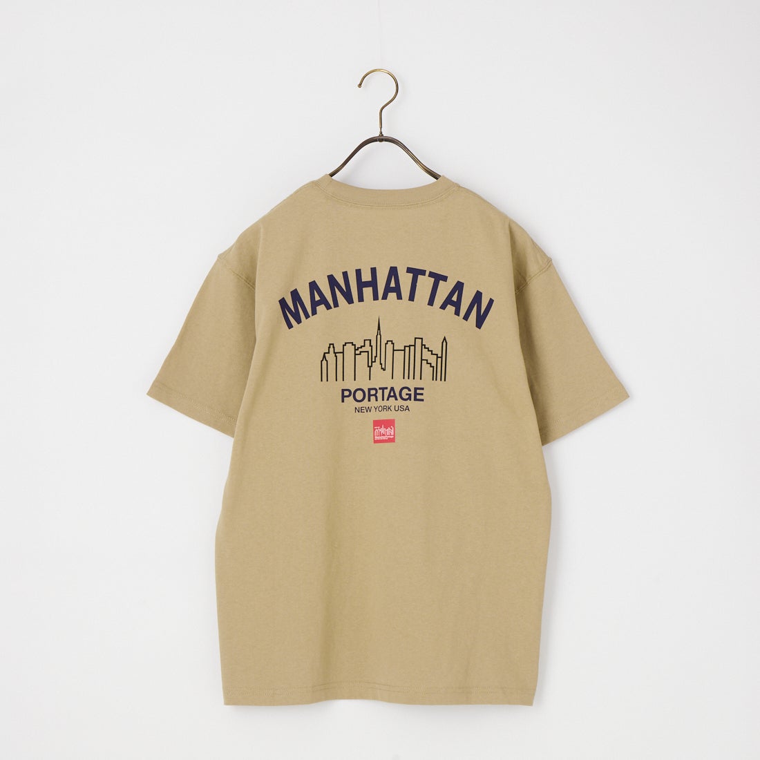 MANHATTAN PORTAGE [マンハッタンポーテージ] 別注 アーチプリントTシャツ [26SSMP-IN85-JF] BEIGE
