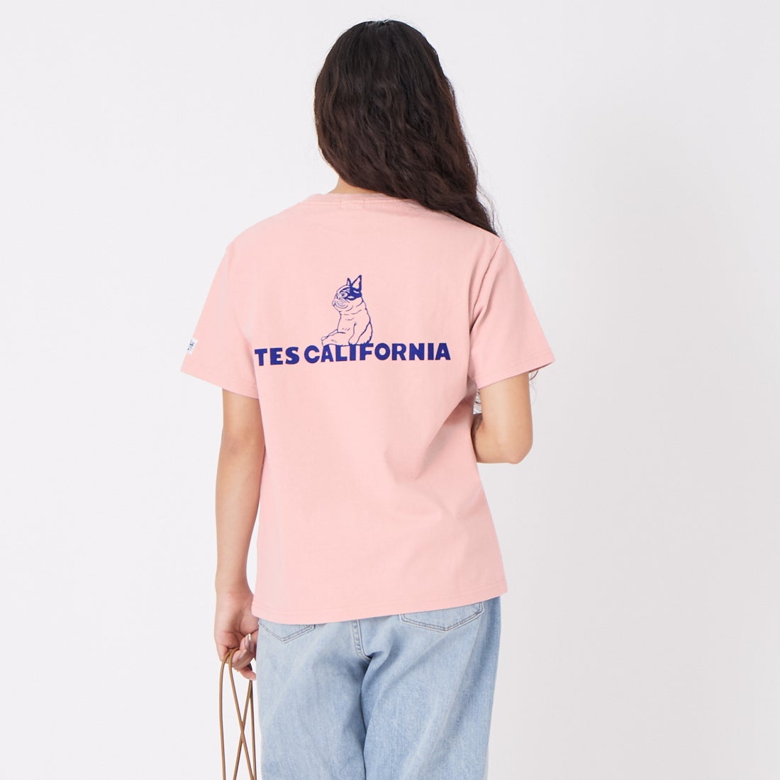 The Endless Summer [エンドレスサマー] SAME OLD ショートスリーブTシャツ [FH-26574319] 15 PINK &&モデル身長：162cm 着用サイズ：S&&