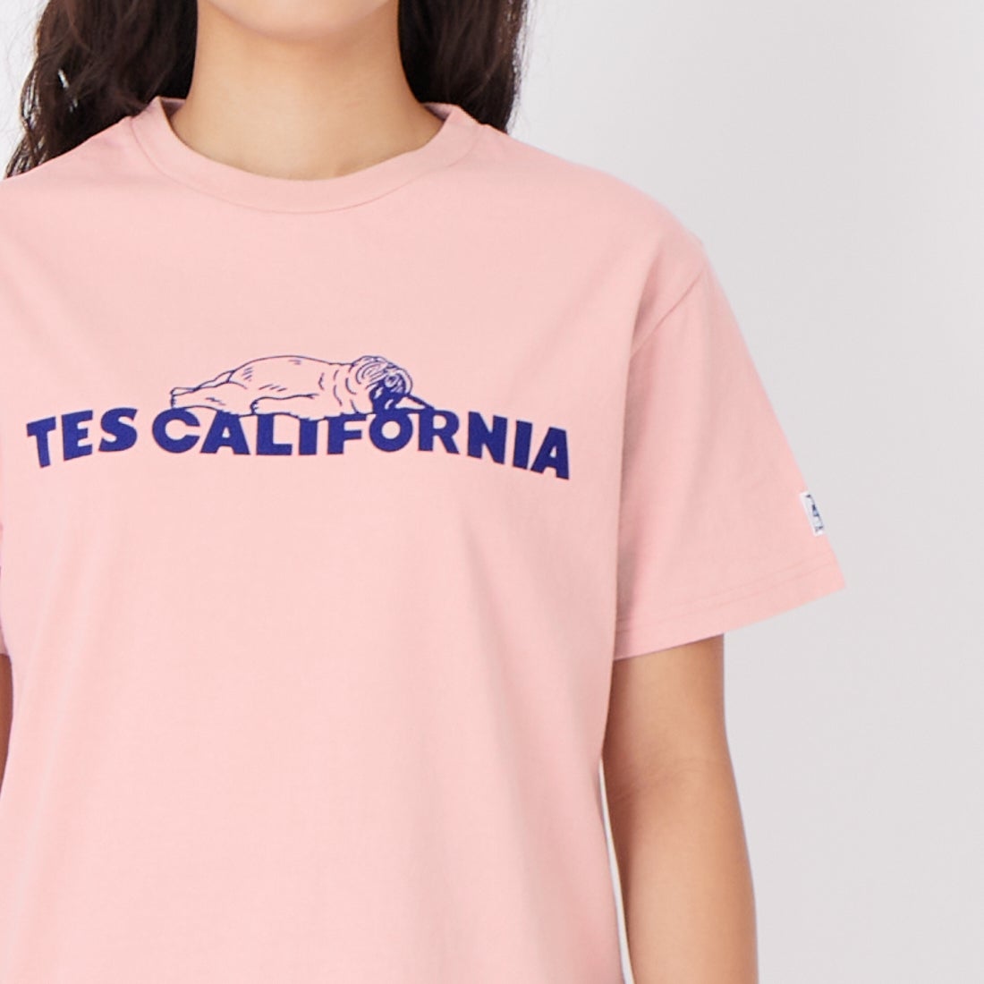 The Endless Summer [エンドレスサマー] SAME OLD ショートスリーブTシャツ [FH-26574319] 15 PINK &&モデル身長：162cm 着用サイズ：S&&