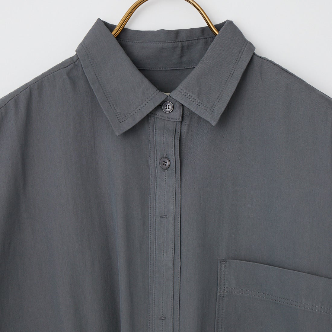 anuke [アンヌーク] ステッチオーバーシャツ [62610417] C/GRY