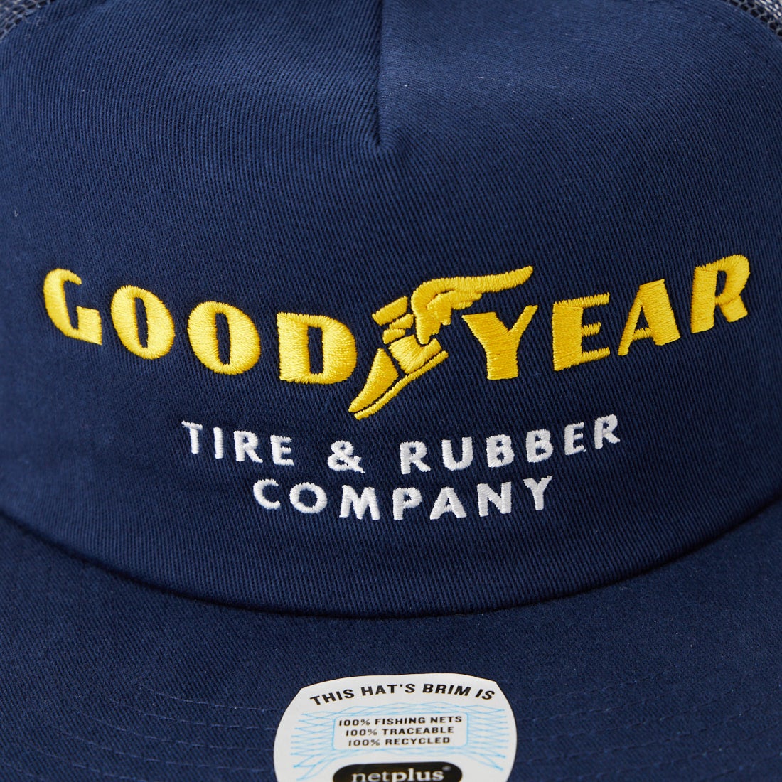 GOODYEAR トラッカーキャップ USA製 ネイビー【希少】 Made in USA】 Vintage Trucker Cap 