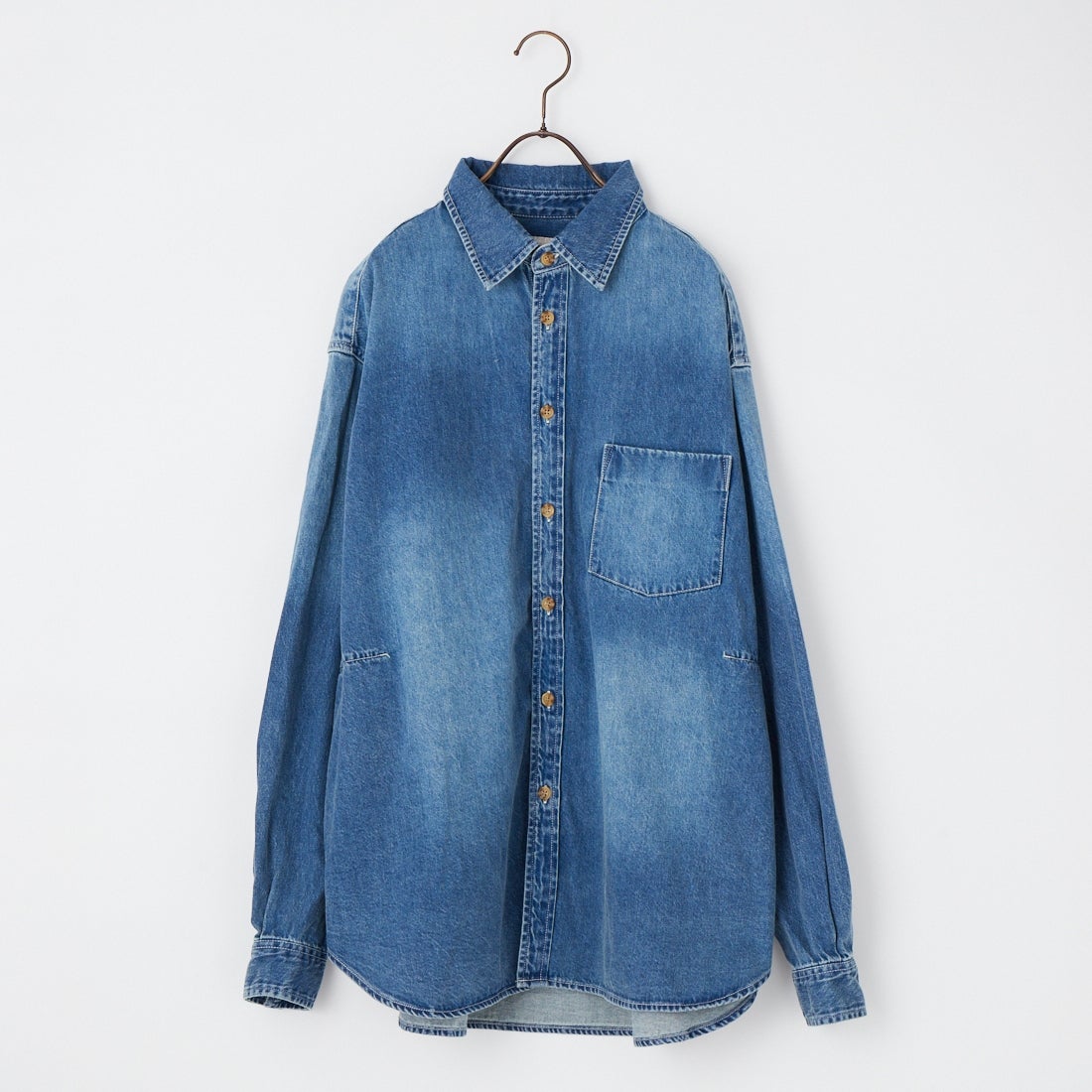 PENNEYS [ぺニーズ] 別注 デニムビッグシャツ [PN26S001-JF] BLUE USED