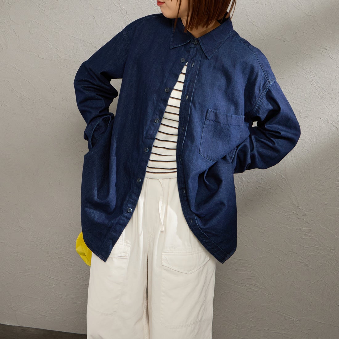 BLUE O.W&&モデル身長：159cm 着用サイズ：S&&