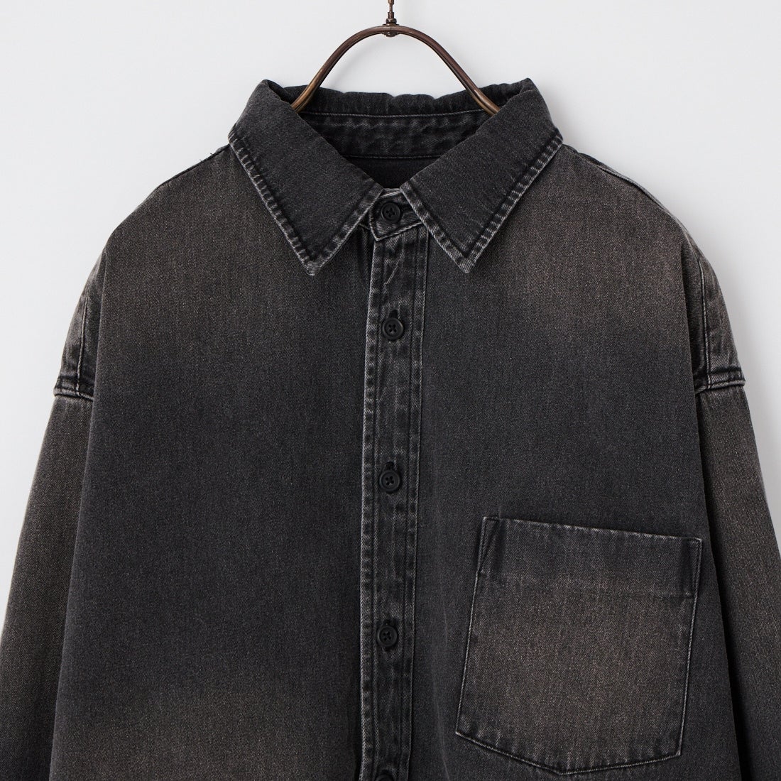 PENNEYS [ぺニーズ] 別注 デニムビッグシャツ [PN26S001-JF] BLACK USED