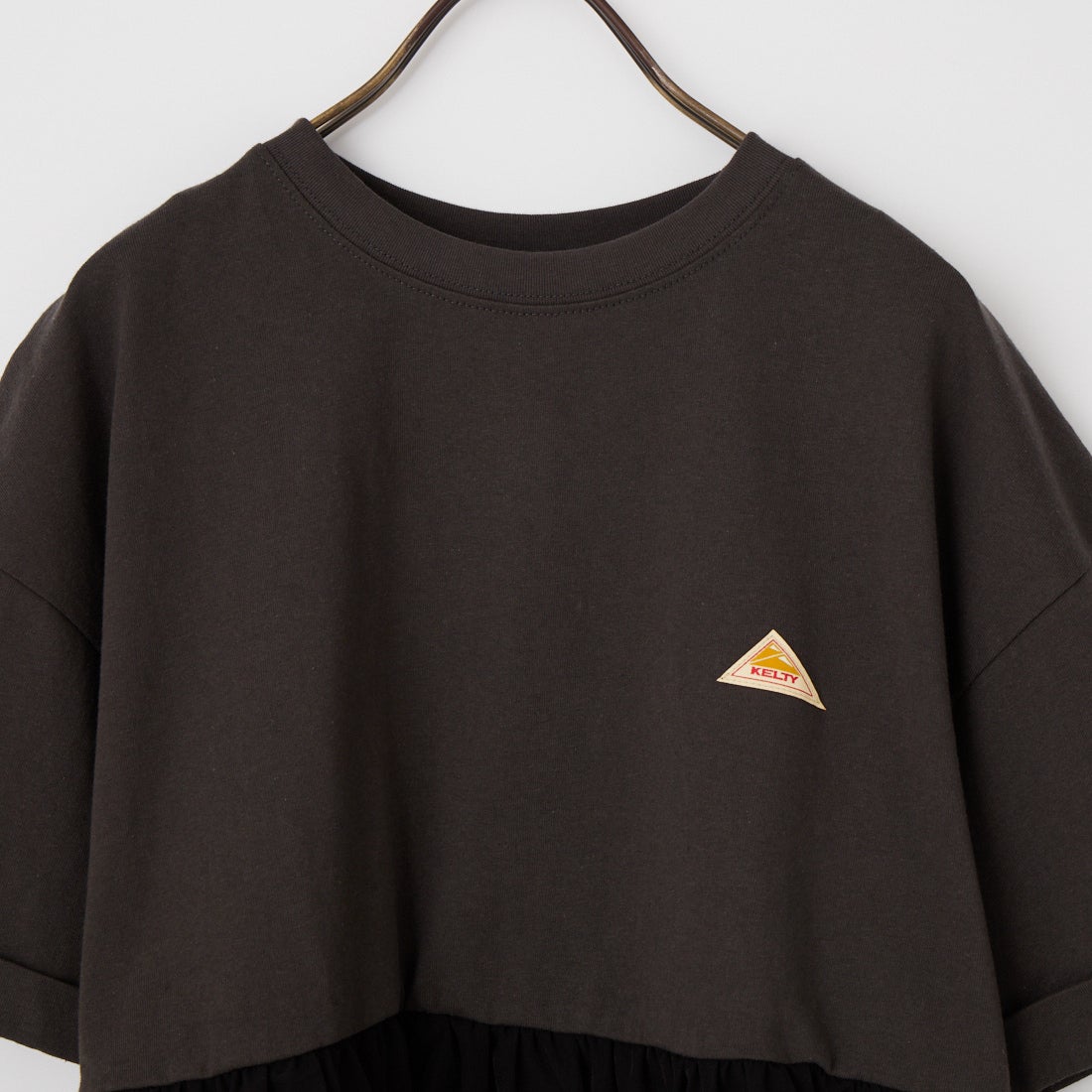 KELTY [ケルティ] 別注 ウエスト切替 ペプラムデザインTシャツ [KE262W30IN01-JF] ﾁｬｺｰﾙ