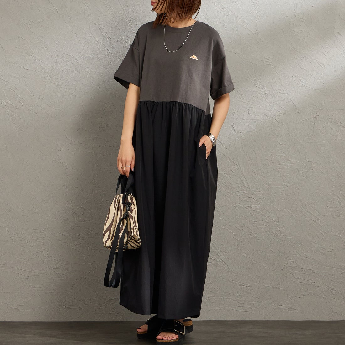 ﾁｬｺｰﾙ&&モデル身長：159cm 着用サイズ：F&&