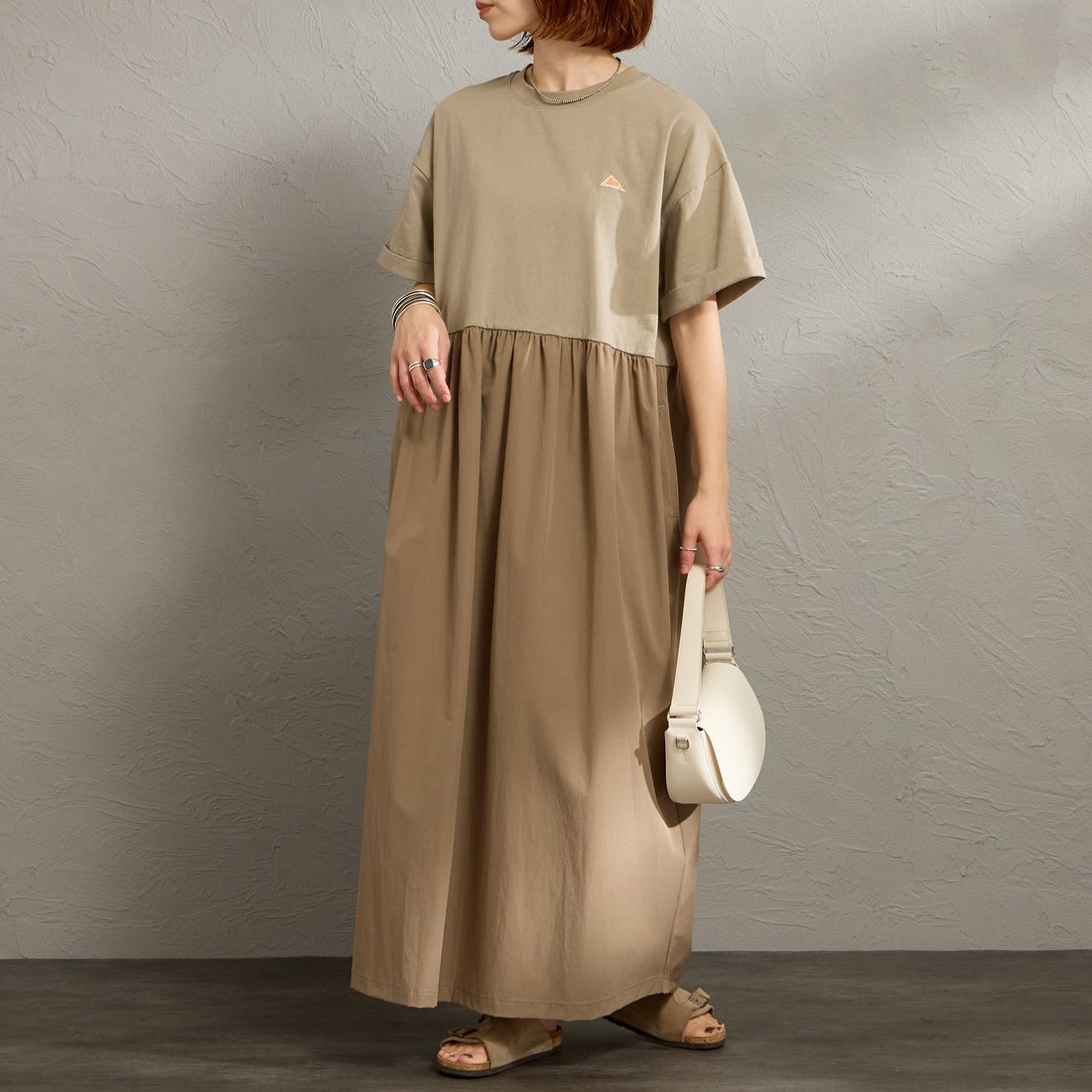 ﾍﾞｰｼﾞｭ&&モデル身長：158cm 着用サイズ：F&&