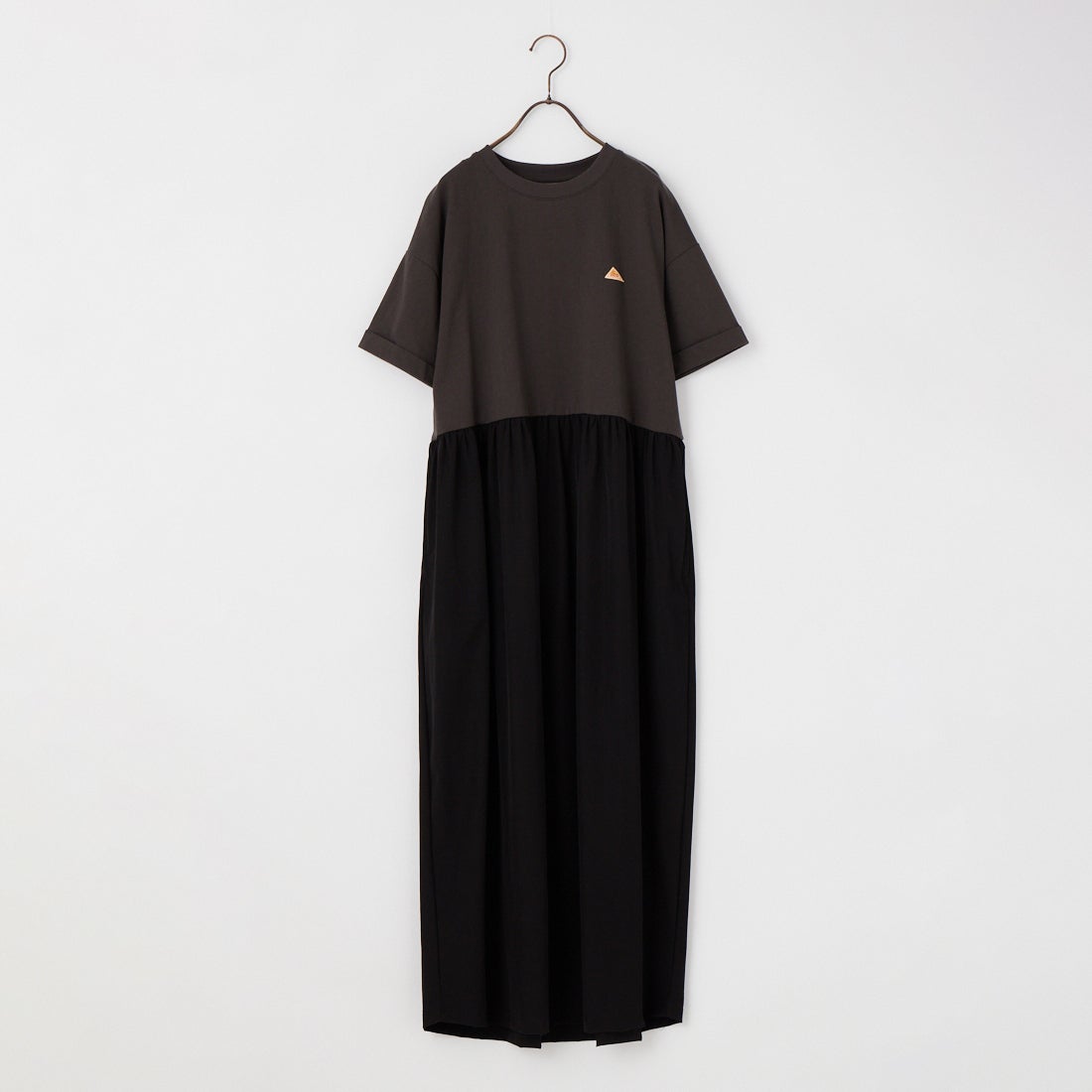 KELTY [ケルティ] 別注 異素材切替 ウエストギャザーワンピース [KE262W30IN02-JF] ﾁｬｺｰﾙ