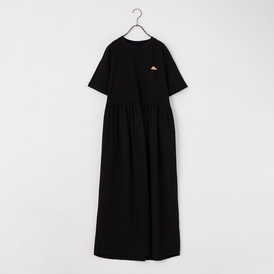 KELTY [ケルティ] 別注 異素材切替 ウエストギャザーワンピース [KE262W30IN02-JF] ﾌﾞﾗｯｸ